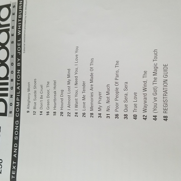 The best of 1956 Billboard songbook series piano - Picture 2 of 2